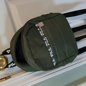 FILA mini backpack, dark green and black